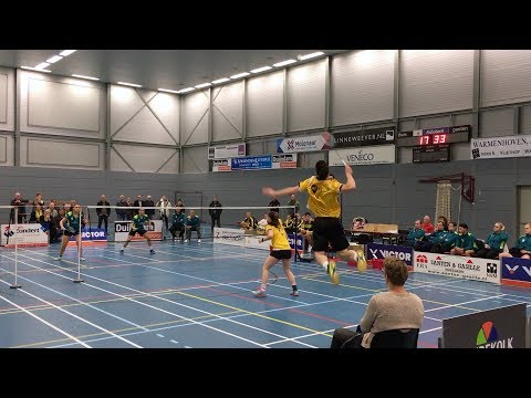 Badminton "Le Credit Sportif VELO 1" - "AviAir Almere 1" (21-01-2018)