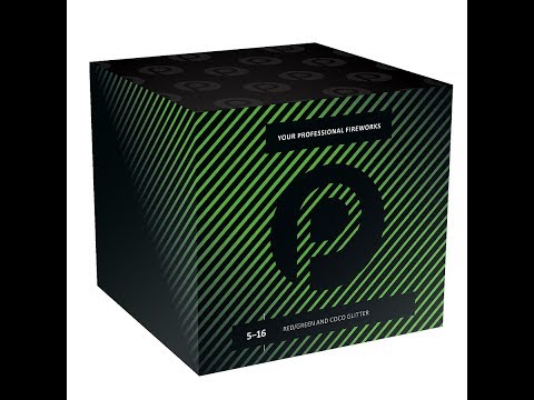 5-16 Red Green and Coco Glitter 16 Schuss 5104-5-16 www.pyrothron.com