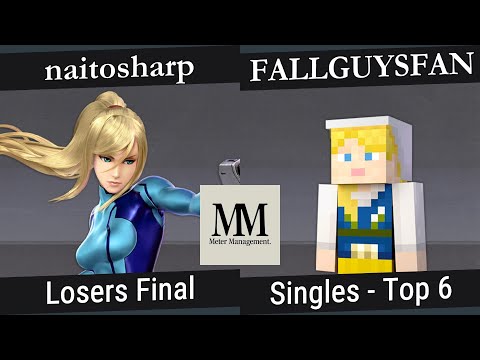 naitosharp (Zero Suit Samus) vs FALLGUYSFAN (Steve) - Top 6 Losers Final - Meter Management