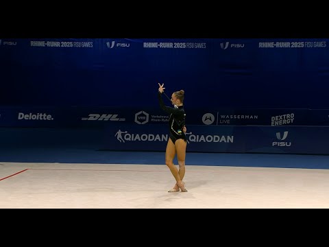 Khrystyna Pohranychna Clubs Final 25,000 8th - World University Games Rhine-Ruhr 2025