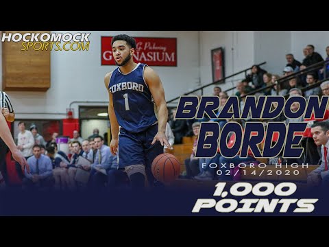 Foxboro's Brandon Borde Scores 1,000th Career Point