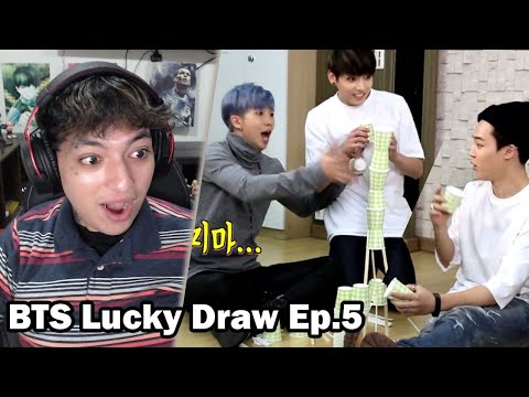 Moments before DISASTER - BTS Lucky Draw Ep 5 Reaction