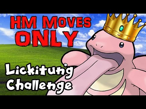 Can You Beat Pokemon Blue With ONLY A Lickitung and HM's?? - Coach Max Entertainment