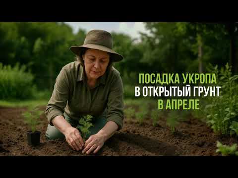 Посадка укропа в открытый грунт в апреле!