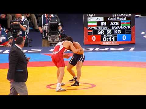 Soryan Reihanpour ( Iran)- Rovshan Bayramov ( Azerbaijan ).Greco-Roman Wrestling Mens' 55