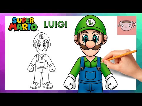 How To Draw Luigi | Super Mario Bros Movie | Easy Step By Step Drawing Tutorial