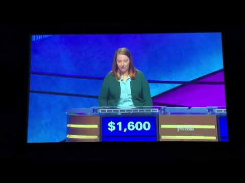 Jeopardy, Jessica Babbitt Day 4 - why not just bet it all on the 1st Daily Double....? (3/16/20)