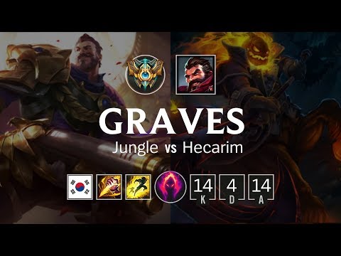 Graves Jungle vs Hecarim - KR Challenger Patch 8.22