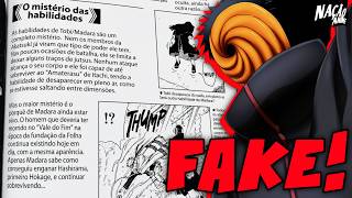 Provando que o databook nunca falou que Obito usou o Kamui para escapar do Amaterasu