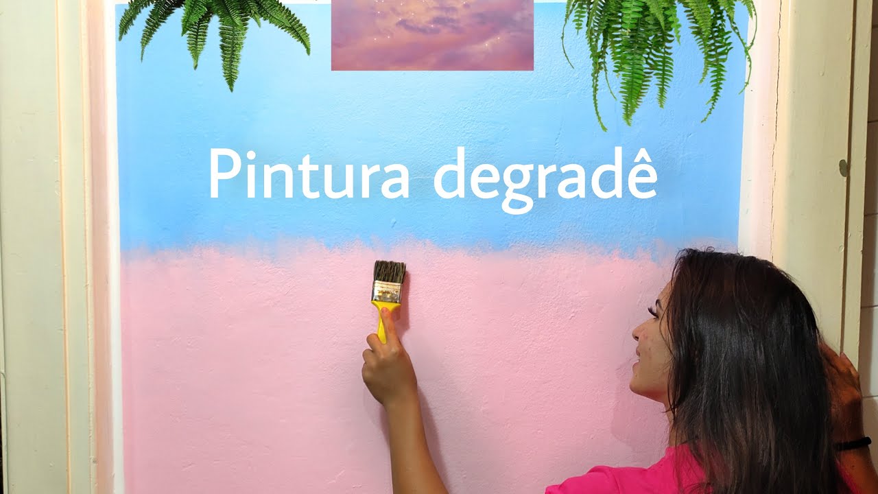 Pintura degradê para iniciantes. Passo a passo. Efeito suave.