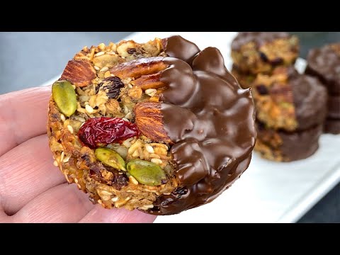 I don't eat sugar! Healthy cookies without flour, sugar, and gluten! Daily energy dessert!