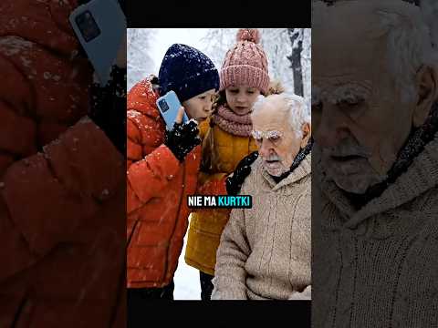 Dorośli go mijali... ❄️ Ale te dzieci zauważyły coś, co mrozi krew w żyłach! 🥹