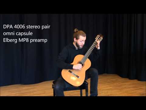 Microphone comparison test for classical guitar
