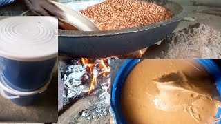 ORIGINAL PEANUT BUTTER/GROUNDNUT PASTE RECIPE MADE IN AN AFRICAN VILLAGE