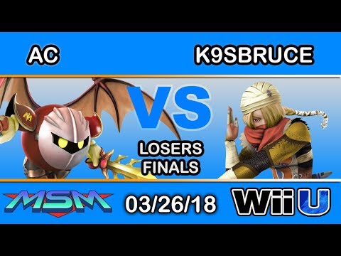 MSM 139 - BKO | AC (Meta Knight) Vs. K9sbruce (Sheik) Losers Finals - Smash 4