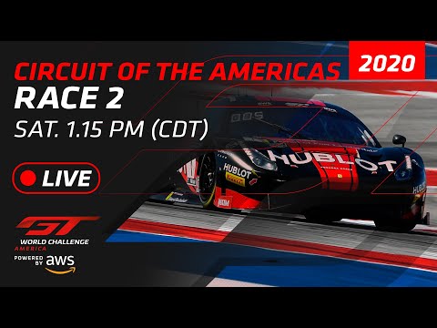 2020年 ブランパンGTワールドチャレンジ・アメリカ（サーキット・オブ・ジ・アメリカズ）Race2フル動画