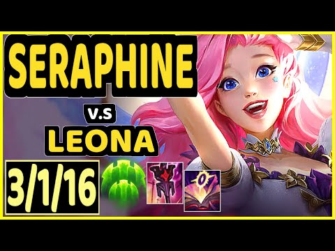 CORE JJ (SERAPHINE) vs LEONA - 3/1/16 KDA BOTTOM SUPPORT GAMEPLAY - NA Ranked MASTER