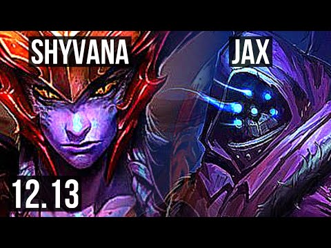 SHYVANA vs JAX (TOP) | Rank 11 Shyvana | KR Master | 12.13