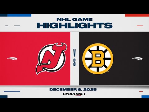 NHL Highlights | Devils vs. Bruins - December 6, 2025