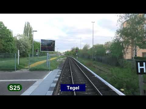 S-Bahn Berlin 2023 Linie S25 - Führerstandsmitfahrt
