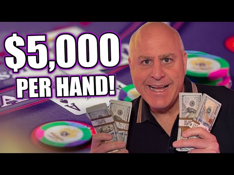 Live High Stakes Casino Blackjack! 🂡🂱 Bets Up to $5,000 per Hand!