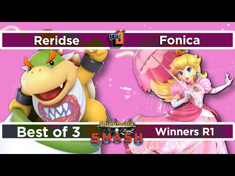 Fonica (Peach) vs Reridse (Bowser Jr)  Winners R2 - Boardwalk Smash #34 - SSBU