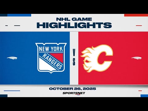 NHL Highlights | Rangers vs. Flames - October 26, 2025
