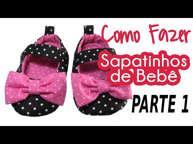 sapatinho de bebê de tecido passo a passo