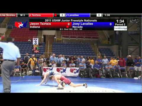 Junior Freestyle 140 - Jason Tsirtsis (IN) vs. Joey LaVallee (NV)