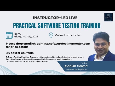 Practical Software Testing Course Instructor Led Software Testing Training