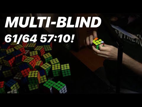Multi-Blind: 61/64 in 57:10 (Former World Best)