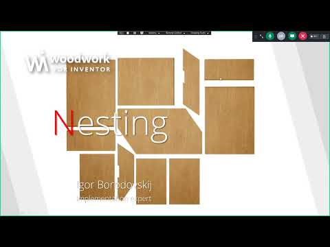 Woodwork for Inventor with Nesting