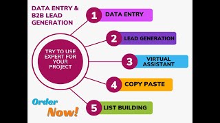 Virtual Assistant for Data Entry, Lead Generation & List Building