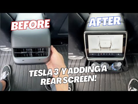 NEW Tesla Model 3 & Y Rear Screen - How to Install and Review 😮