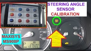 How to Calibrate Steering Angle Sensor with MS908  Demonstrated on Hyundai Sonata with ESC LIGHT ON