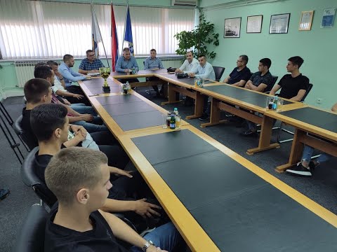 Prijem za juniore FK „Kozara“ Gradiška kod gradonačelnika Zorana Adžića