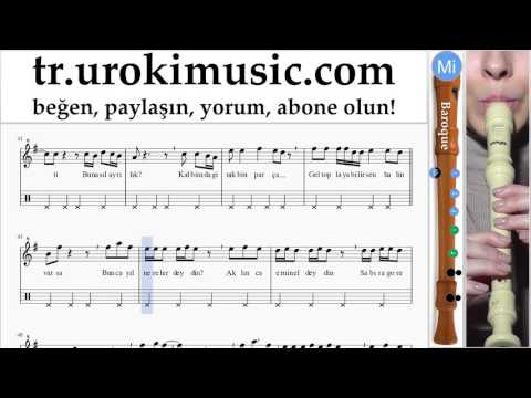 Blok flüt dersleri (B.) Deniz Seki - Nerelerdeydin Bölüm#2 um-723