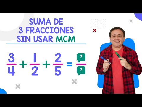 Suma de 3 fracciones sin usar mínimo común múltiplo (sin MCM)