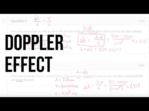 Doppler Effect Equation - Example Problems