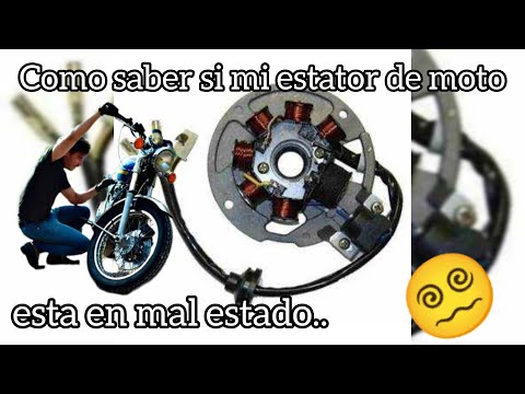 Fallas  de un ESTATOR de MOTO en mal estado