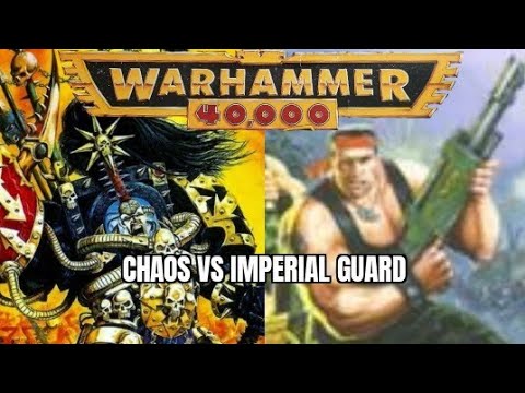 Games workshop, warhammer 40k 2nd edition battle report. Chaos vs Imperial Guard.