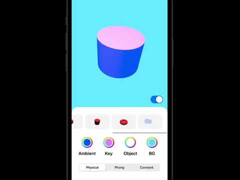 Controlling 3D primitives using swiftui and scenekit