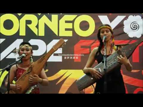Borneo Youth Sape Music Festival 6: Ilu Leto (Ladies) Performance Sarawak Travel 探索婆罗洲女士沙贝表演砂拉越传统音乐