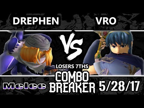 Combo Breaker 2017 Smash Melee - Drephen (Sheik) vs ME | Vro (Marth) - SSBM L7ths