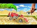 most creative science projects | mini tractor is plowing in deep mud | mini tractor videos