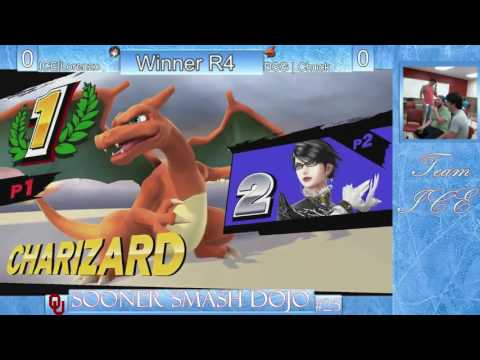 Sooner Smash Dojo 25 Winners Semis - ICE | Lorenzo (Bayonetta) vs DSG | Chuck Nasty (Charizard)