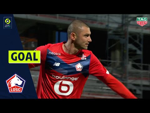 Goal Burak YILMAZ (45' +1 pen - LOSC LILLE) ANGERS SCO - LOSC LILLE (1-2) 20/21