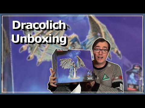 Adult Blue Dracolich Dragon (Boneyard Premium Miniature) Unboxing