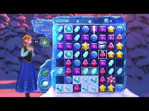 Frozen Free Fall: Snowball Fight Level 169 Walkthrough, No Power Ups
