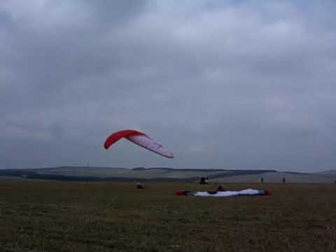 paramotor .Watch  zebra painted LandRover Towing  a glider Video . later helicopter arrived.